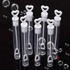 BURBUJERO MINI CORAZON BLANCO x 10 UNIDADES